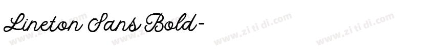 Lineton Sans Bold字体转换